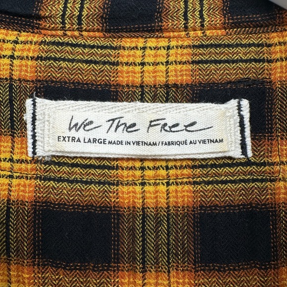 We the Free People Tunic Top Shirt Size XL Oversize Boxy Patchwork Boho Grunge - Picture 13 of 16